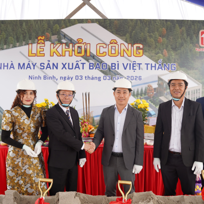 MỞ BÁT KHAI XUÂN 2026 – ÁNH DƯƠNG BUILDING KHỞI CÔNG NHÀ MÁY BAO BÌ VIỆT THẮNG